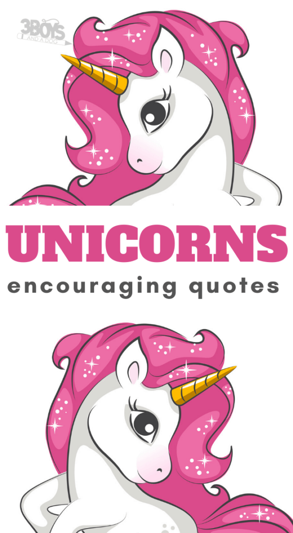 Black Unicorn Silhouette with Magical Quotes on Anger and Power