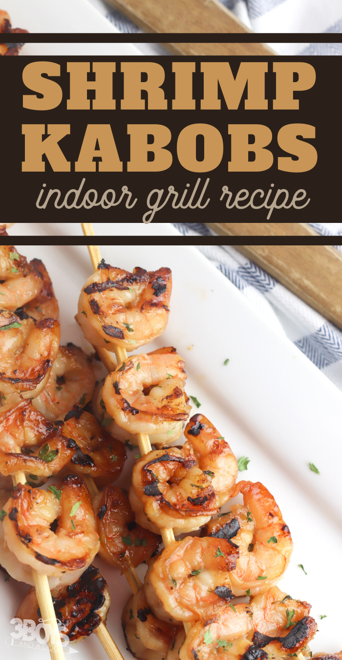 delicious shrimp grilled on an indoor grill