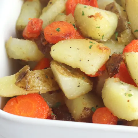 fried carrots and potatoes side dish recipe