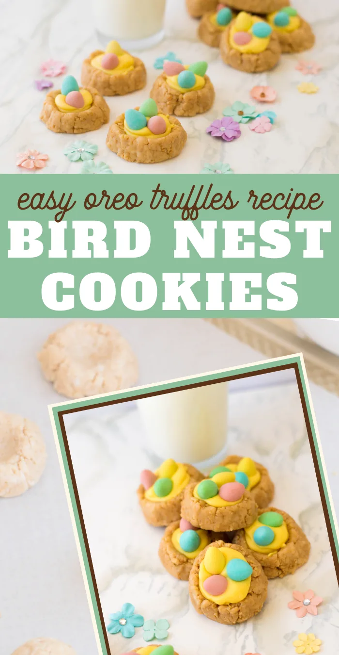 OREO Truffle Bird Nest Cookies Recipe