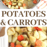 how to make this vegetarian side dish of pan fried potatoes and carrots