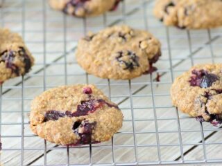 Image for 4 Ingredient Blueberry Oatmeal Breakfast Cookies