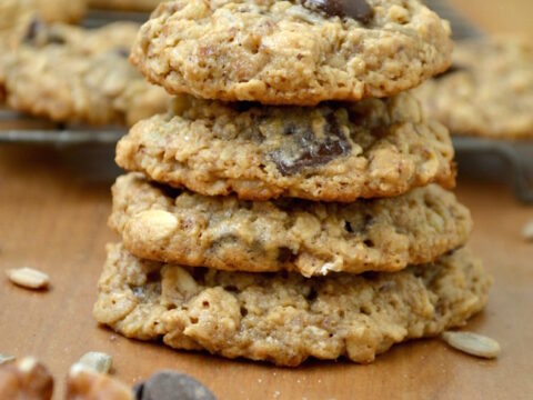 Image for Chocolate Chip, Nut & Seed Oatmeal Cookies {Gluten-Free}