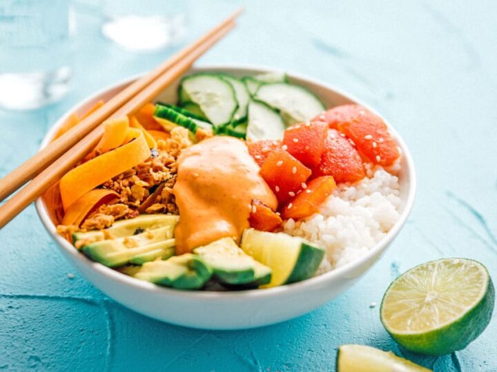 Image for Vegan Tuna Sushi Bowl (with Spicy Tomato "Tuna!)