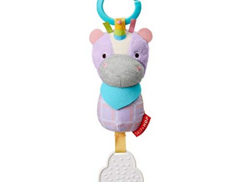 Image for Skip Hop Bandana Buddies Baby Activity Chime & Teether Stroller Toy, Unicorn