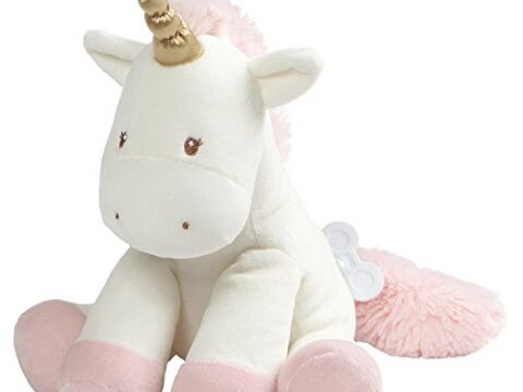 Image for Baby GUND Luna Unicorn Keywind Musical Lullaby Stuffed Animal Sound Plush, 9”