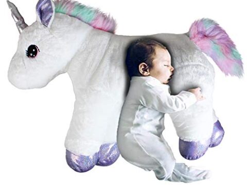 Image for XXL Size Unicorn Stuffed Animal Pillow
