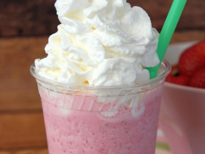 Image for Copycat Starbucks Strawberries & Creme Frappuccino Recipe