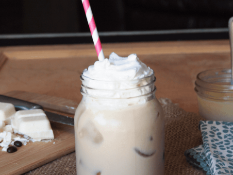 Image for The EASIEST Iced White Chocolate Mocha - Starbucks Copycat -