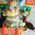 safari baby boy cake