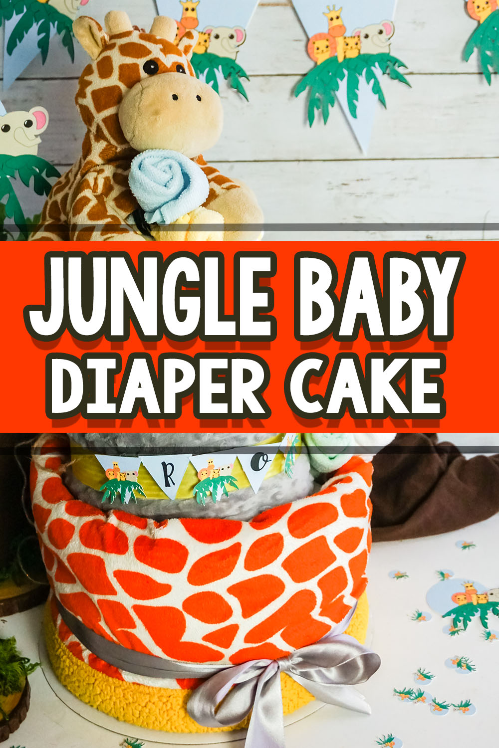 safari diaper cake decorating ideas