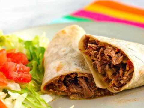 Image for Machaca Burritos - made in the slow cooker!