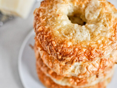 Image for Homemade Asiago Cheese Bagel Recipe