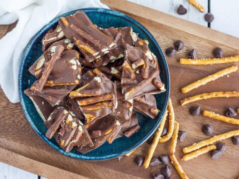 Image for Chocolate Pretzel Bark {Easy Pretzel Bark Recipe}