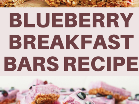 blueberries yogurt granola and oatmeal breakfast bars recipe