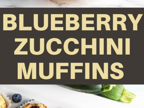 this blueberry and zucchini muffin recipe makes a delicious treat for breakfast
