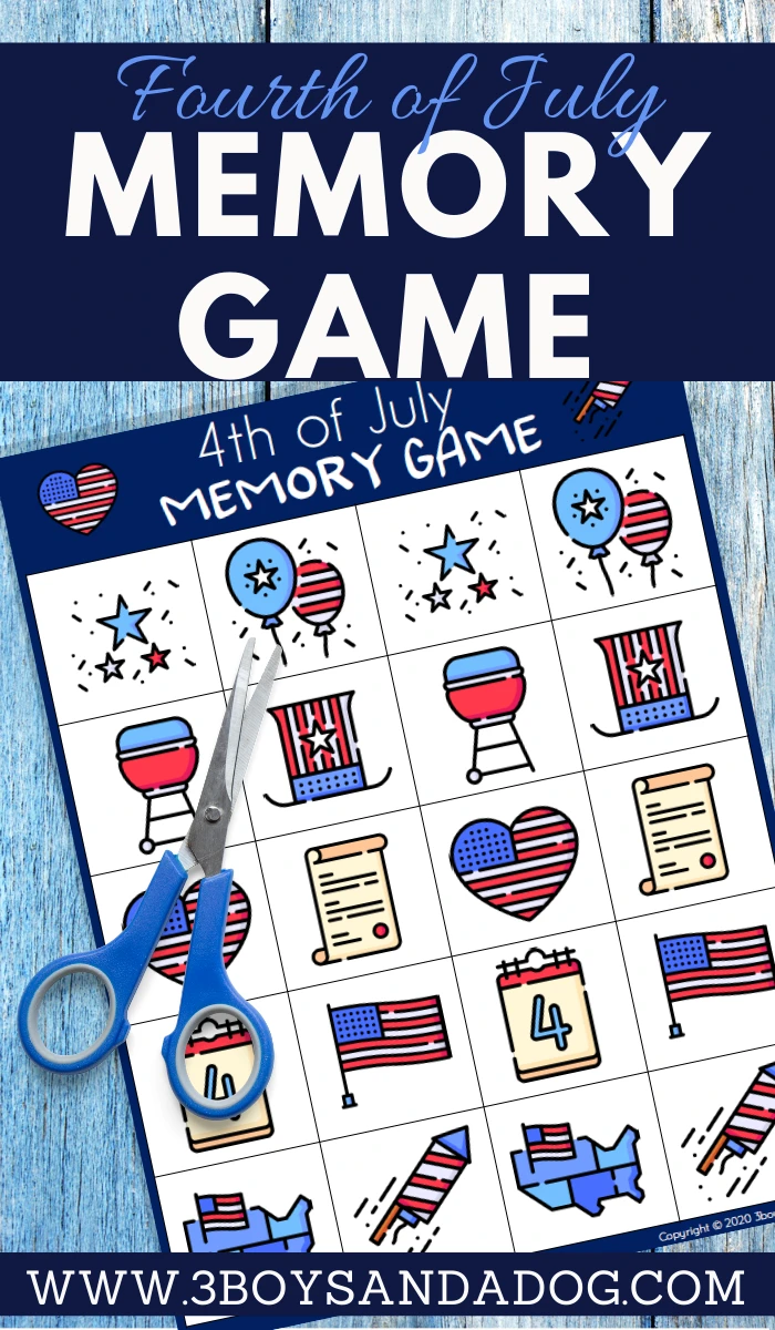teaching memorization to preschoolers in a fun patriotic theme