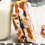 frozen blueberries and ripe bananas make a delicious bread