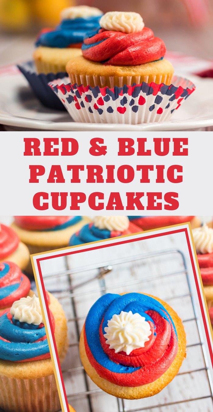Fourth of July Patriotic Cupcakes