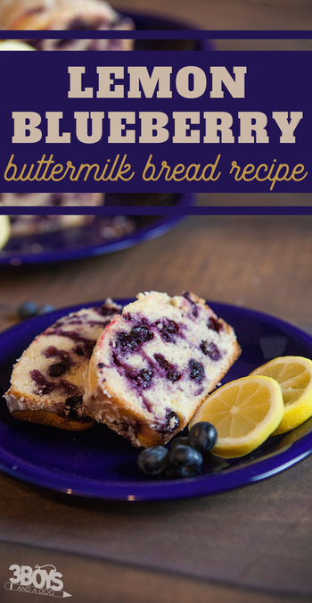 buttermilk bread recipe with lemon and blueberries