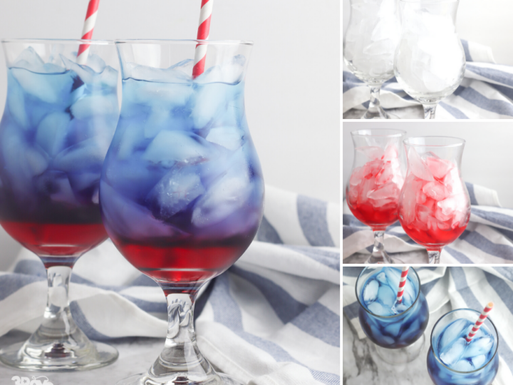 red and blue punch for kids