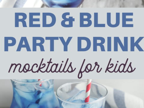 red and blue party drink for Independence day parties
