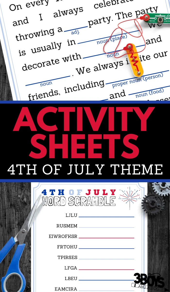 printable patriotic activity worksheets