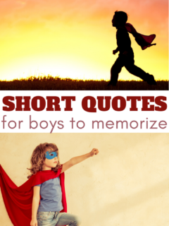 these quotes for boys are short enough to be great memory quotes