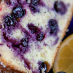 delicious bread recipe with lemons and blueberries