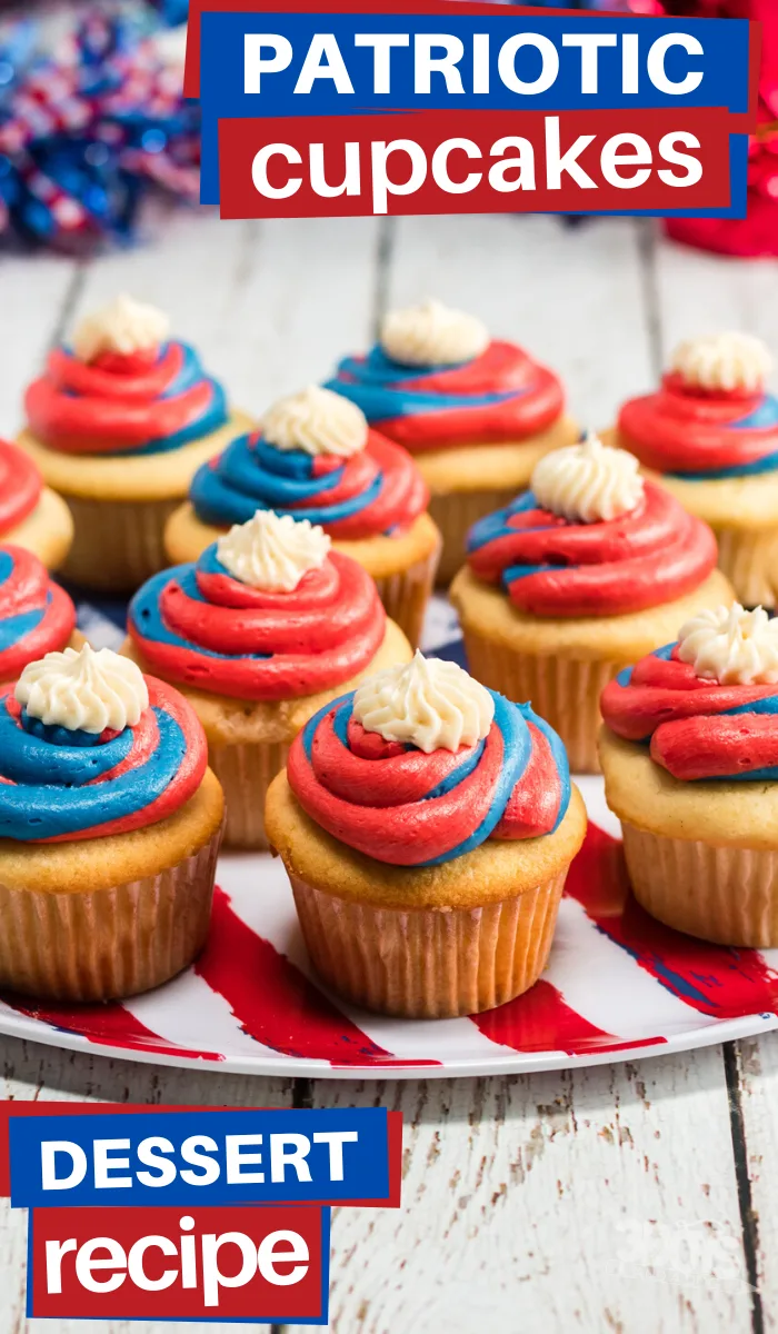 gorgeous and delicious patriotic cupcake recipe