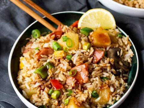 Image for Hawaiian Fried Rice with Easy Sweet and Sour Sauce