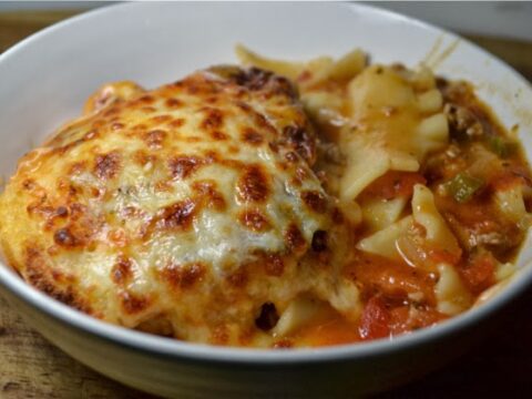 Image for Cheap and Easy Recipes: Lasagna Chili Dinner