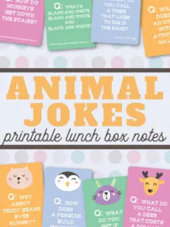 animal jokes lunchbox notes to print out