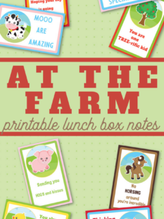 at the farm lunchbox notes to print out