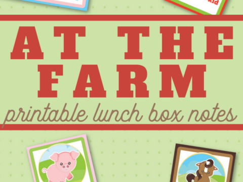 at the farm lunchbox notes to print out
