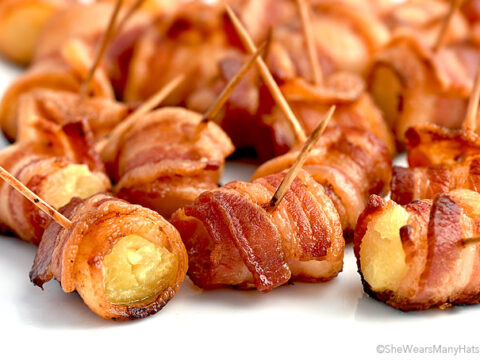 Image for Bacon Wrapped Pineapple Bites Recipe