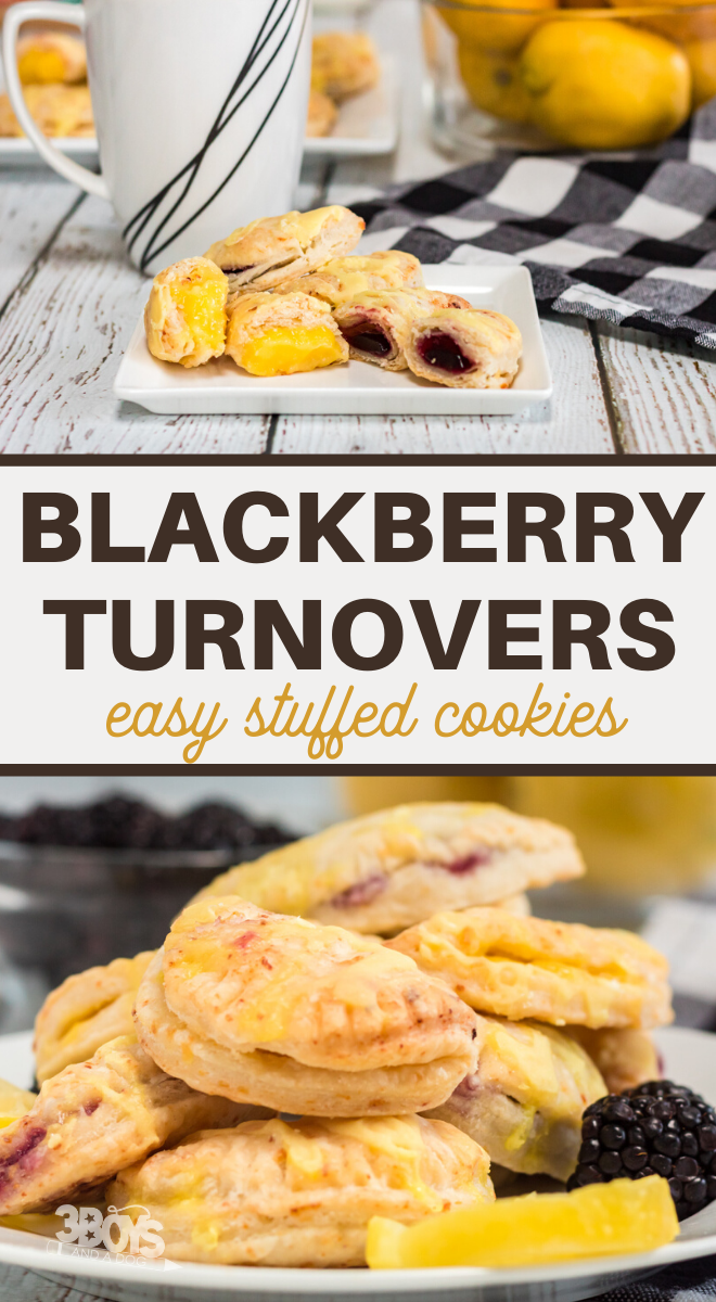 easy stuffed cookie blackberry turnovers