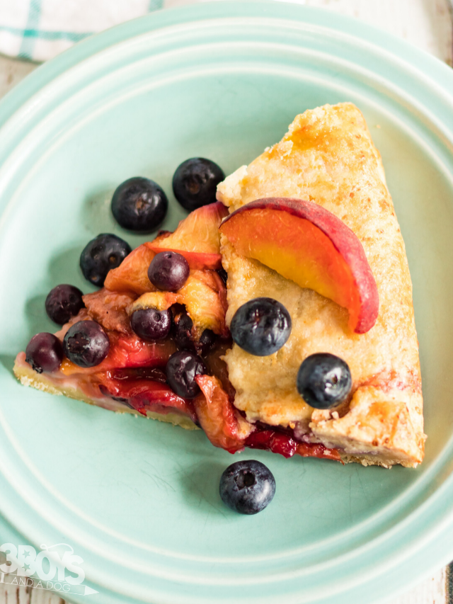 Sweet and Delicate Blueberry Peach Galette Story