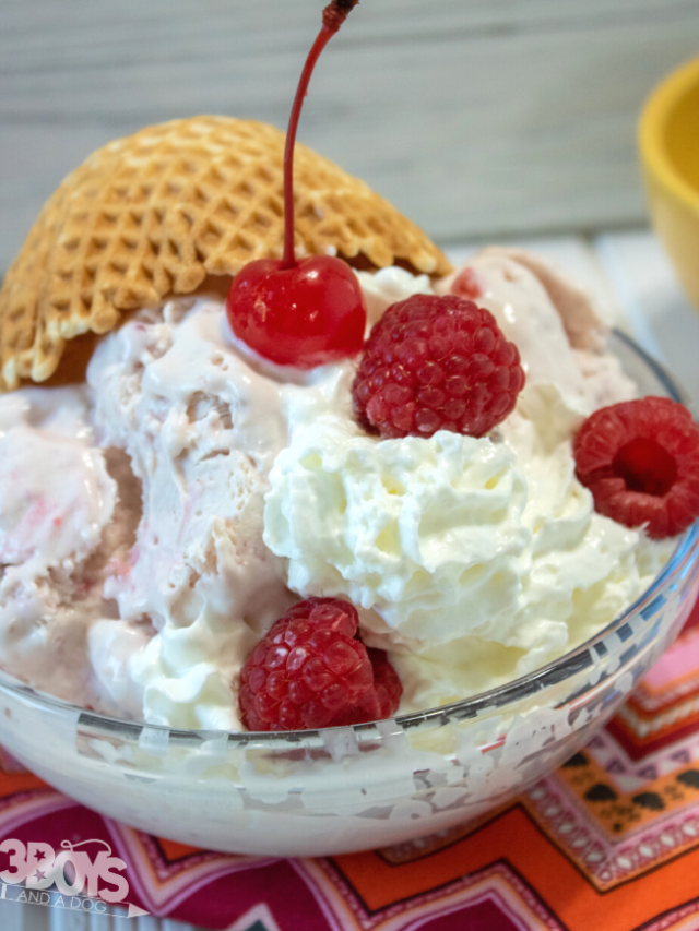 Sweet and Creamy Raspberry Cheesecake Ice Cream Recipe Story