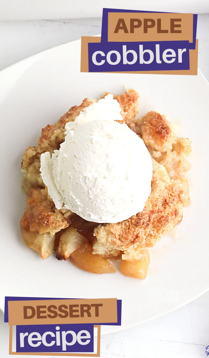 old fashioned apple cobbler is a southern staple