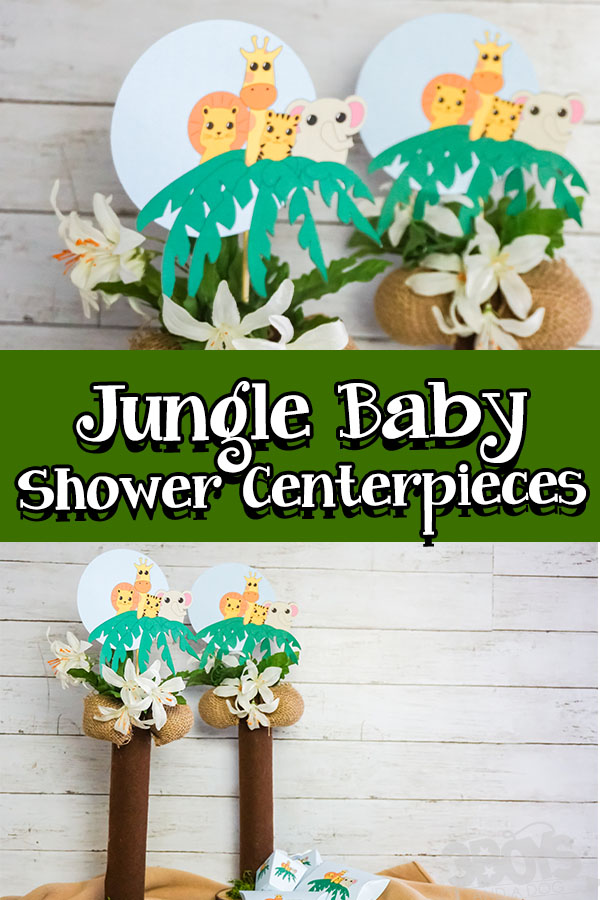 jungle safari baby shower centerpieces