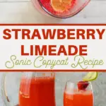 fun and delicious strawberry limeade beverage