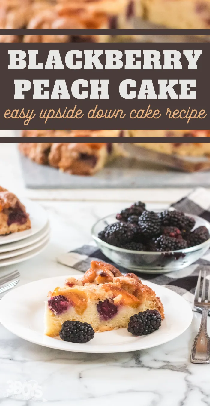blackberry peach upside down cake