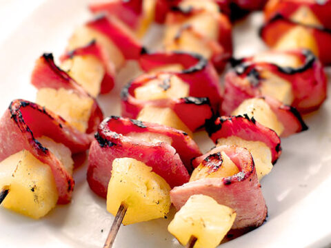 Image for Grilled Pineapple Ham Kabobs Recipe