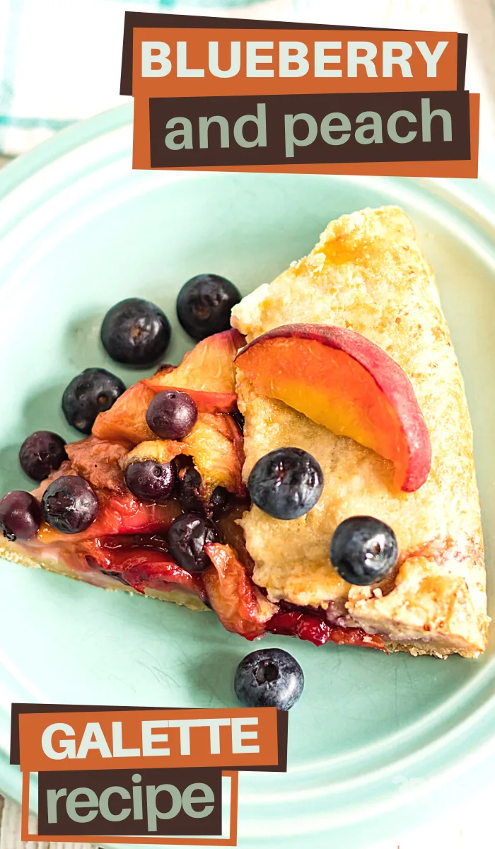 this blueberry peach galette is perfect for your next event
