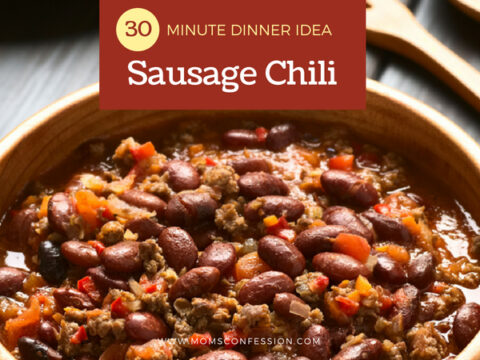Image for Sausage Chili Recipe – Perfect 30 Minute Dinner Idea for Fall