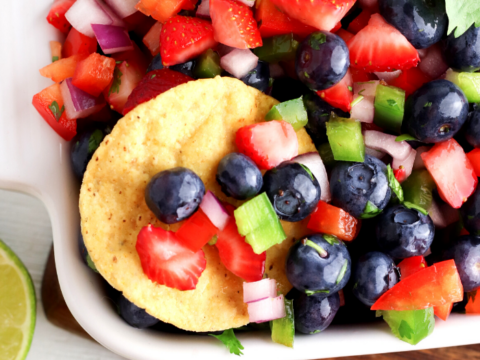 this blueberry salsa tastes great
