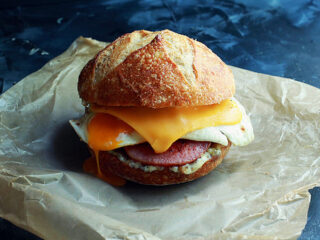 Image for New Jersey Taylor Ham, Egg, and Cheese with Everything Mayo
