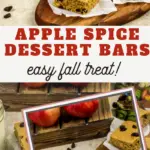 spiced applesauce bars
