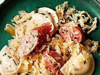 Image for Ohio Steamed Kielbasa, Sauerkraut and Pierogies